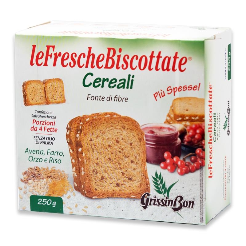 FETTE BISCOTTATE CON CEREALI GRISSIN BON 250 g
