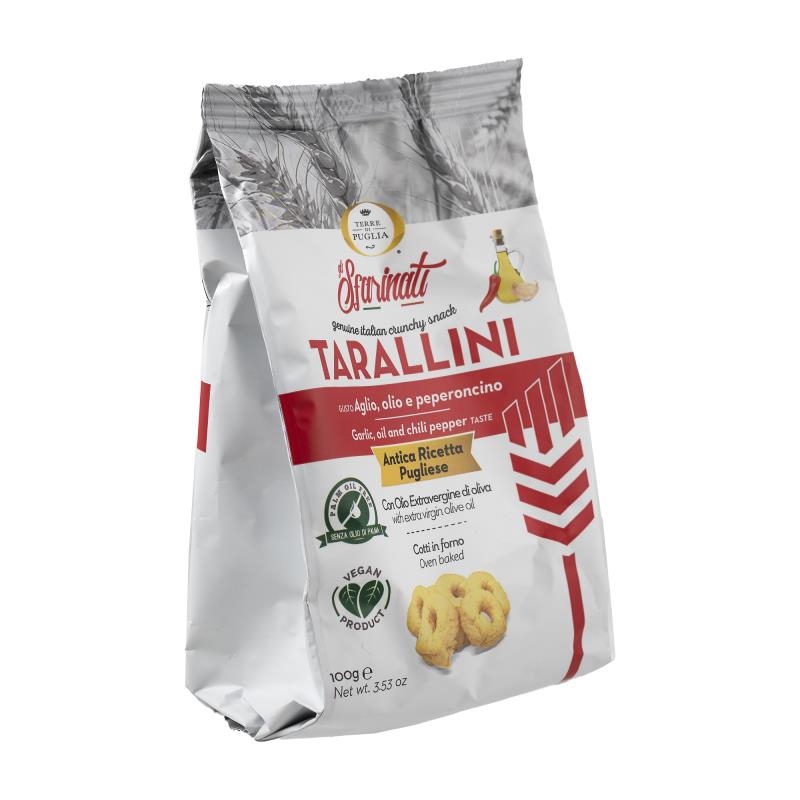 TARALLINI - AGLIO, OLIO E PEPERONCINO
TERRE DI PUGLIA 100 g